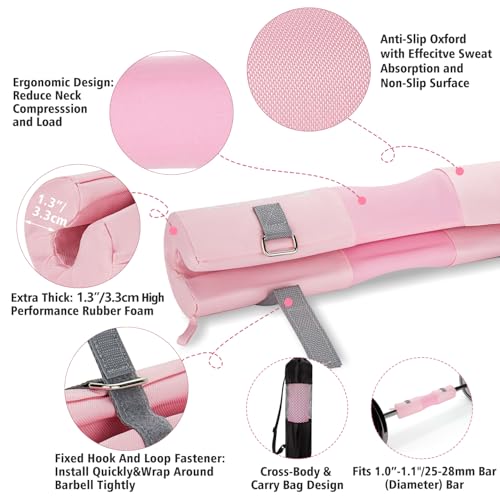 Gonex Barbell Pad Set with Ankle Straps