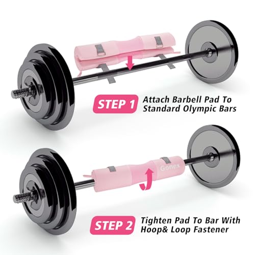 Gonex Barbell Pad Set with Ankle Straps