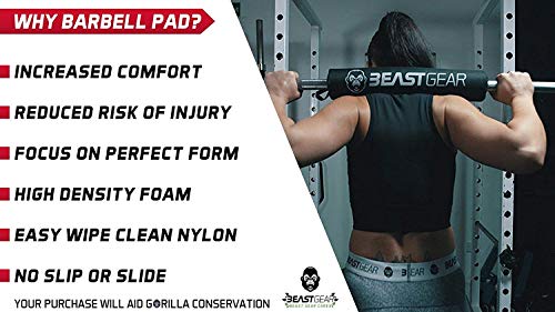 Beast Gear Heavy Duty Barbell Pad for Hip Thrusts