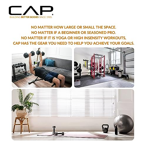 CAP Barbell 150 LB Hex Dumbbell Set with Rack