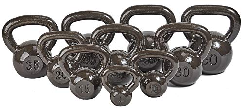 25 lb Solid Cast Iron Kettlebell by Signature Fitness