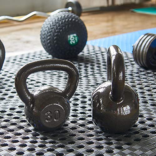 25 lb Solid Cast Iron Kettlebell by Signature Fitness