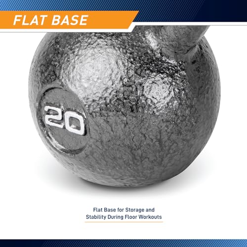 Marcy 20lbs Cast Iron Kettlebell for Home Gym