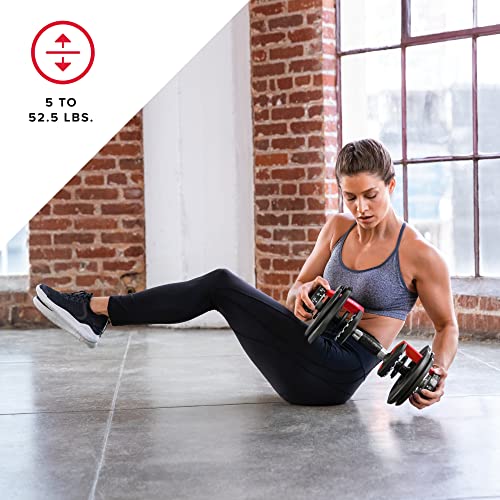 Adjustable BowFlex SelectTech 552 Dumbbells Set