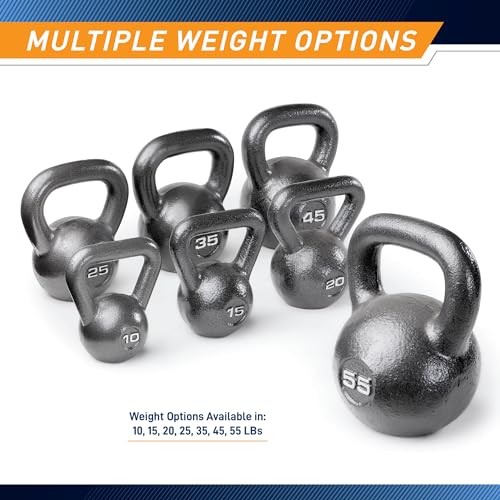 Marcy 20lbs Cast Iron Kettlebell for Home Gym