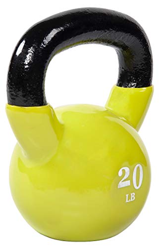 Versatile Yellow Kettlebell Weights, 5-50 Pounds