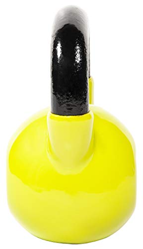 Versatile Yellow Kettlebell Weights, 5-50 Pounds