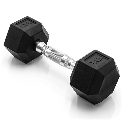CAP Barbell 15 LB Hex Coated Dumbbell Weight