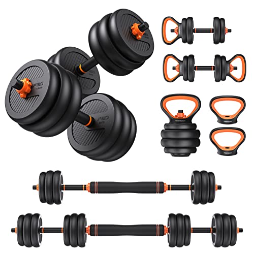 Adjustable 50lbs Dumbbell Set for Home Workouts