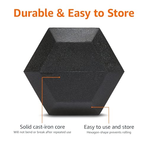 10 lb Rubber Encased Hex Dumbbell for Strength Training