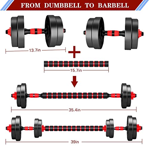 BCBIG 20lb Adjustable Dumbbells Set for Home Gym