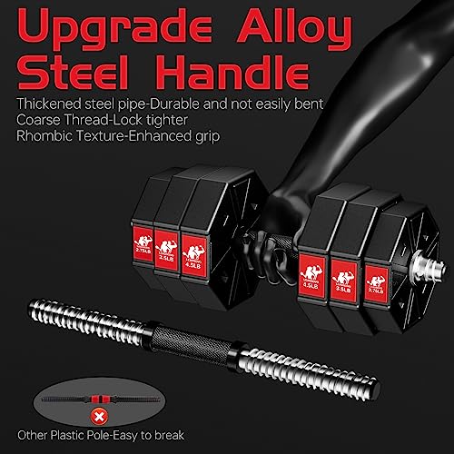 Adjustable 3-in-1 Dumbbell and Barbell Set