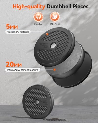 Adjustable 50lbs Dumbbell Set for Home Workouts