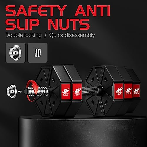 Adjustable 3-in-1 Dumbbell and Barbell Set