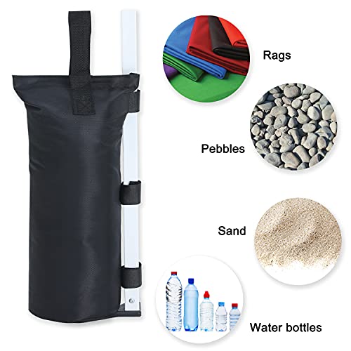 Extra Large Canopy Sand Bags 4-Pack - Black