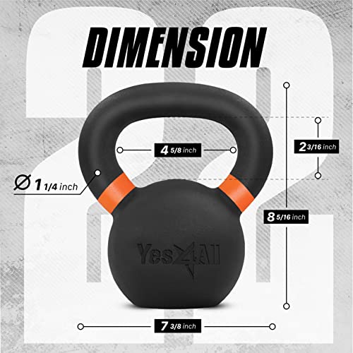 Yes4All Cast Iron Kettlebell Weights for Home Gym