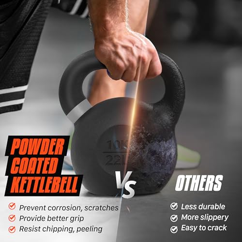 Yes4All Cast Iron Kettlebell Weights for Home Gym