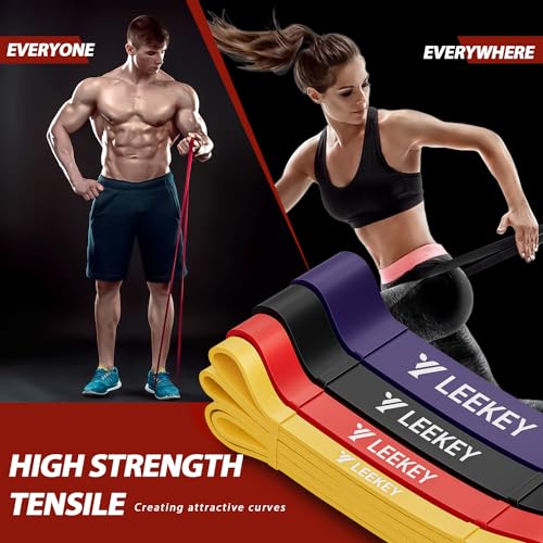 LEEKY Resistance Bands Set for Home Workouts
