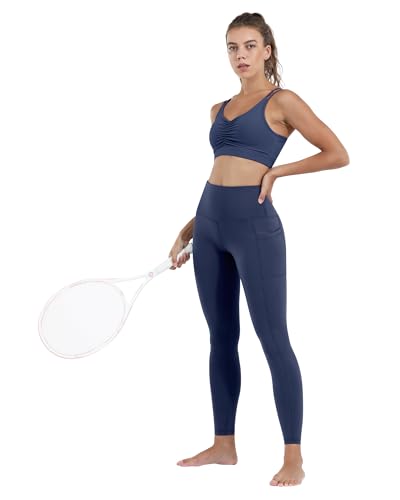 High-Waisted Workout Leggings with Pockets - 5 Pack