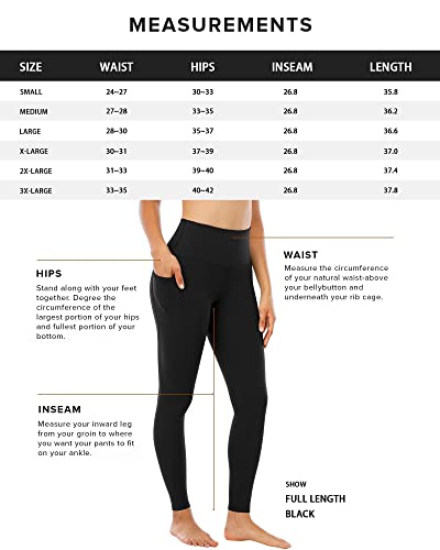 High-Waisted Workout Leggings with Pockets - 5 Pack