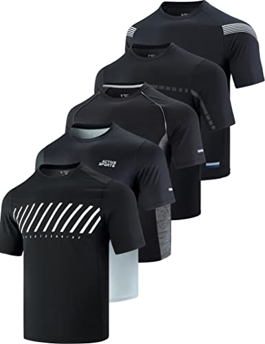 Active Quick Dry Men's Crew Neck T-Shirts Set