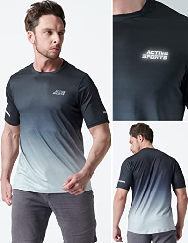 Active Quick Dry Men's Crew Neck T-Shirts Set