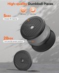 Adjustable 70lbs Dumbbell Set for Home Gym