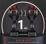 Yaheetech Adjustable Dumbbell Set - 52.5lbs Pair