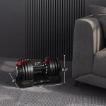 Yaheetech Adjustable Dumbbell Set - 52.5lbs Pair