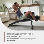Finer Form Adjustable Sit Up Bench for Ab Workouts