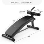 Finer Form Adjustable Sit Up Bench for Ab Workouts
