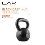 CAP Barbell 30 lb Black Cast Iron Kettlebell