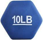 Navy Blue Neoprene Coated Hex Dumbbells, 20 lbs