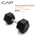30 LB Coated Hex Dumbbell by CAP Barbell