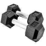 12.5 lb Rubber Hex Dumbbell Pair