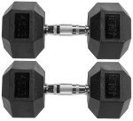 45LB Pair Hex Dumbbells with Rubber Coating