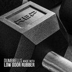 17.5 lb Rubber Hex Dumbbell Pair