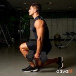 Ativafit 27.5 LBS/66LBS/88LBS Adjustable Dumbbell Set with Anti-slip Handle 12 In 1 Quick Dial Adjustment Weights With Safety Locking Button Space Saving Strength Training for Full Body Home Gym Workout