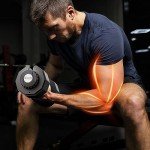 ATIVAFIT Adjustable Dumbbell 25KG Single Smart Hand Weight for Anti-Slip Handle Full Body Strength Training and Weight Lifting Equipment for Home Gym Office Workout