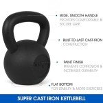 Yes4All 15lbs Cast Iron Kettlebell Set