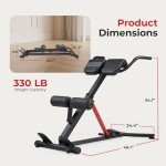 Sunny Health & Fitness Hyperextension Roman Chair