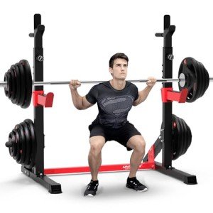 HARISON Adjustable Heavy Duty Squat Rack for Home Gym
