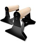Ergonomic Wooden Parallettes for Strength Training