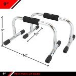 JFIT Tall Push Up Bar Stand with Padded Handles