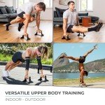 Ergonomic Wooden Parallettes for Strength Training