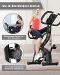 Folding Magnetic Exercise Bike with Resistance Bands