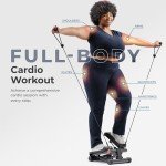 Sunny Health & Fitness Mini Stepper with Resistance Bands