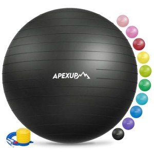 APEXUP Anti-Slip Yoga and Stability Exercise Ball