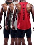 NELEUS Men's 3 Pack Sleeveless Workout Tanks
