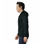 Men's Black Fleece Zip-Up Hoodie - X-Large